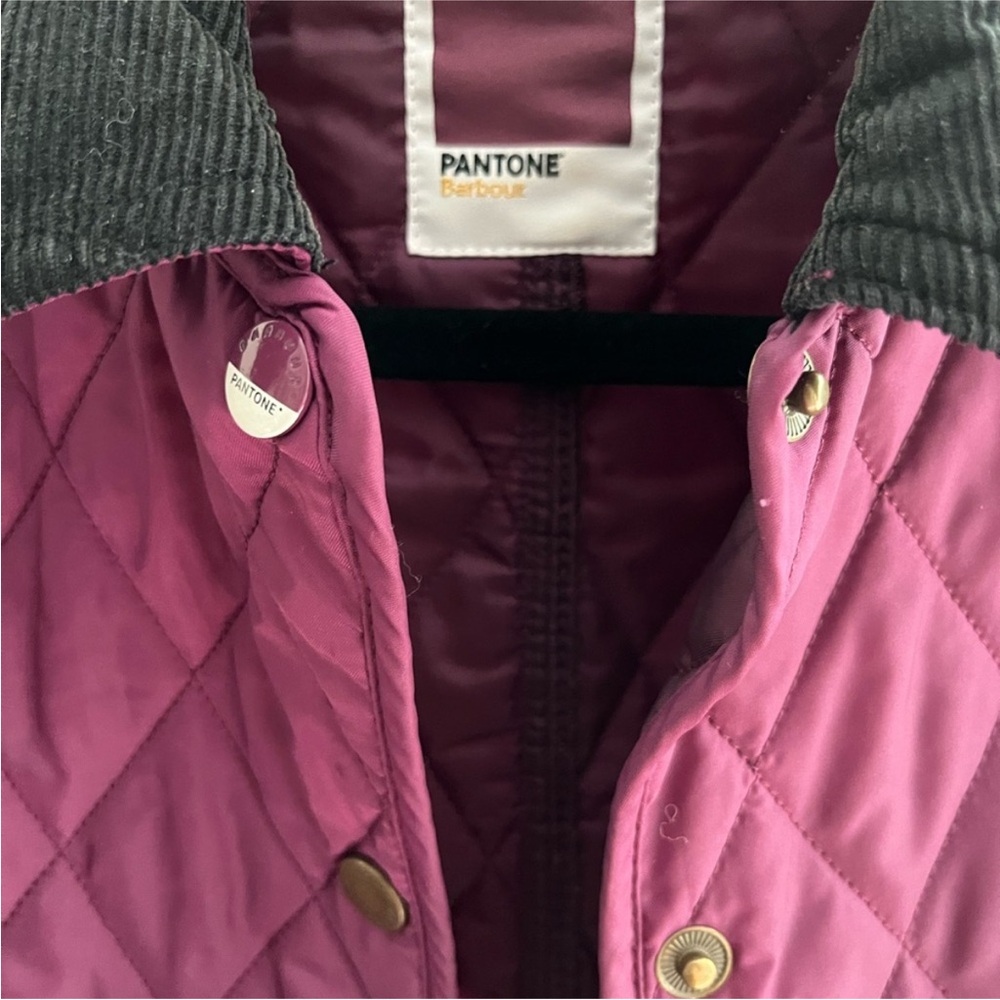 Barbour Women's Burgundy Quilted Utility Jacket - Picture 3 of 5
